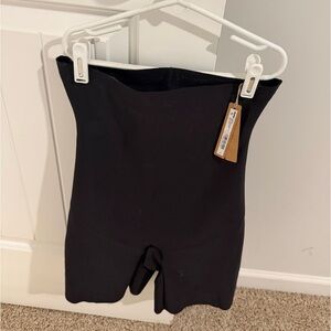 SKIMS Black High-Waisted Shapewear Shorts